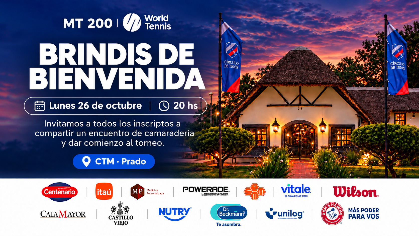 Brindis de bienvenida · MT200 Montevideo